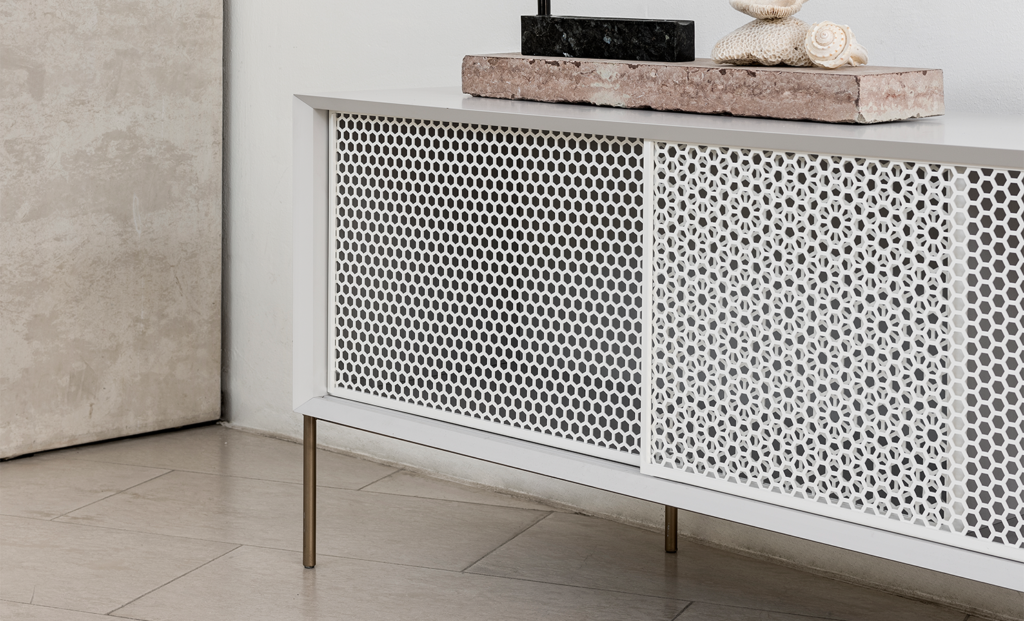 A beautiful sideboard with a touch of Japanese purity